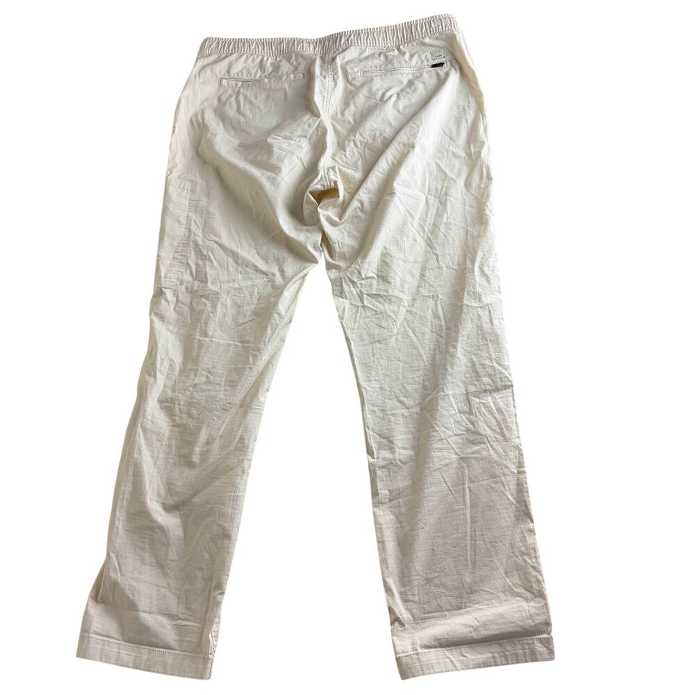 VUORI Womens Ripstop Pants Size XL Cream Cargo Pocket Drawstring VW401 - Picture 3 of 10